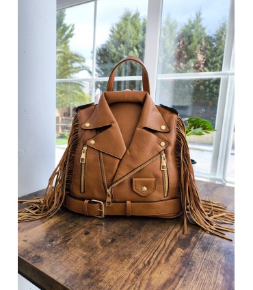 Bolso Biker Flecos