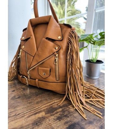 Bolso Biker Flecos